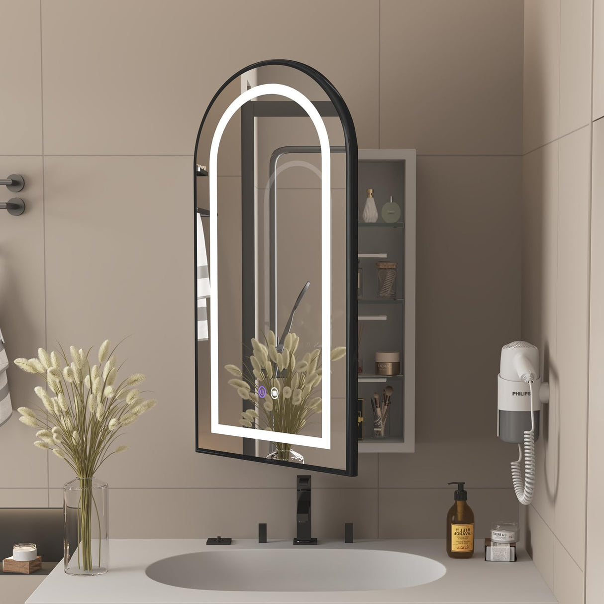 Recessed Lighted Led Medicine Cabinet Mirror