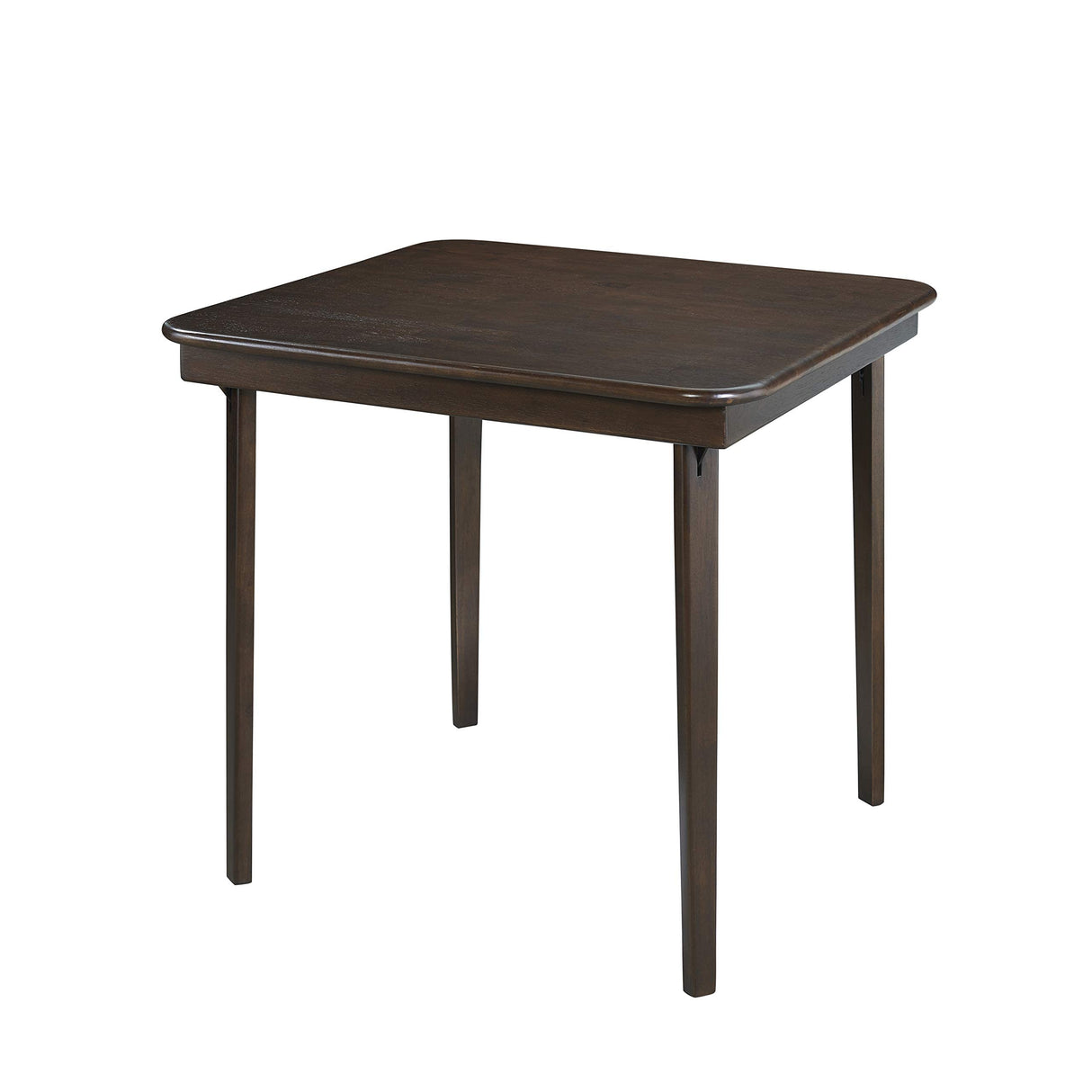 Stakmore Straight Edge Solid Wood Folding Card Table, Folds to Deep 3.38 Inches for Easy Storage,