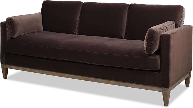 Knox 84" Modern Farmhouse Velvet Living Room Sofa Couch