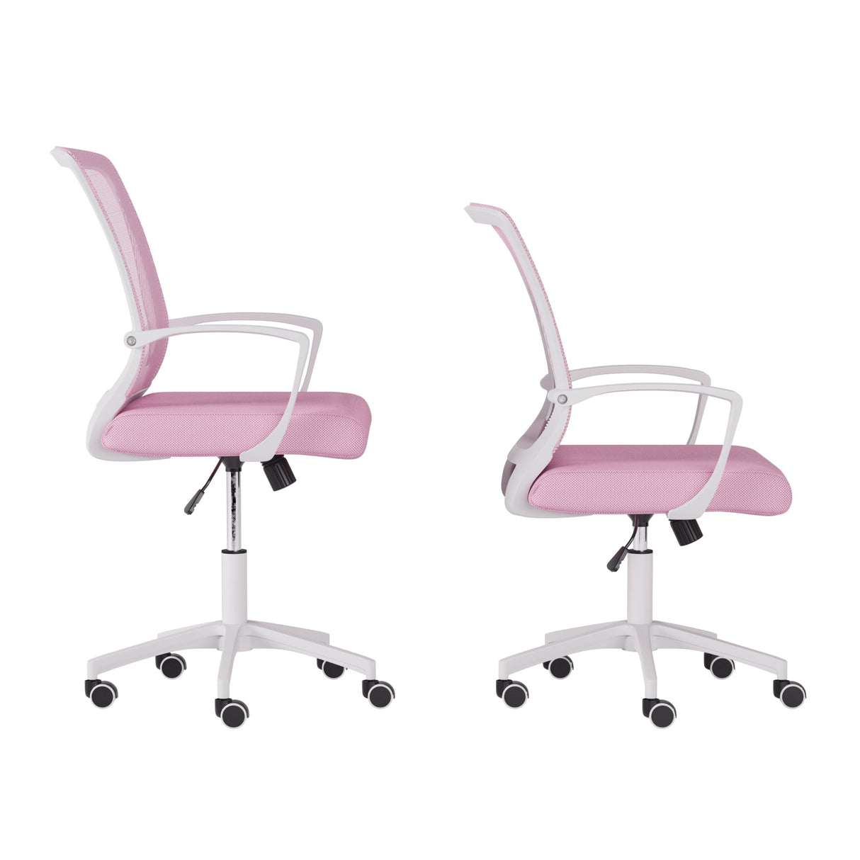 Mesh Back Ergonomic Height Adjustable Task Chair - for Home Office, Tilting, Padded Seat