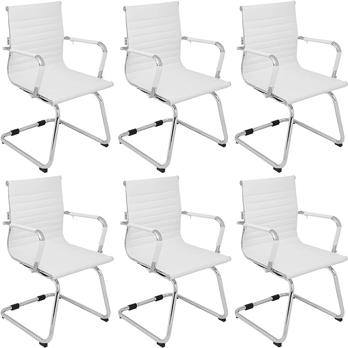 Conference Room Chairs Set of 6, 6 Pack Modern Office Guest Chairs
