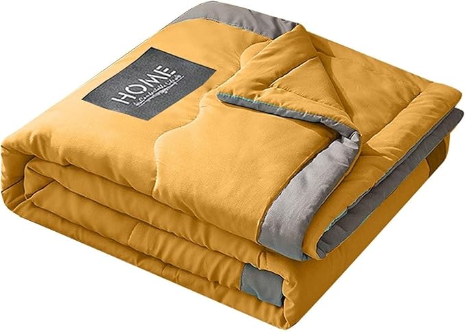 All-Season Comforter: Cooling Fiber Quilt for Hot Sleepers & Night Sweats - Lightweight, Soft(B)