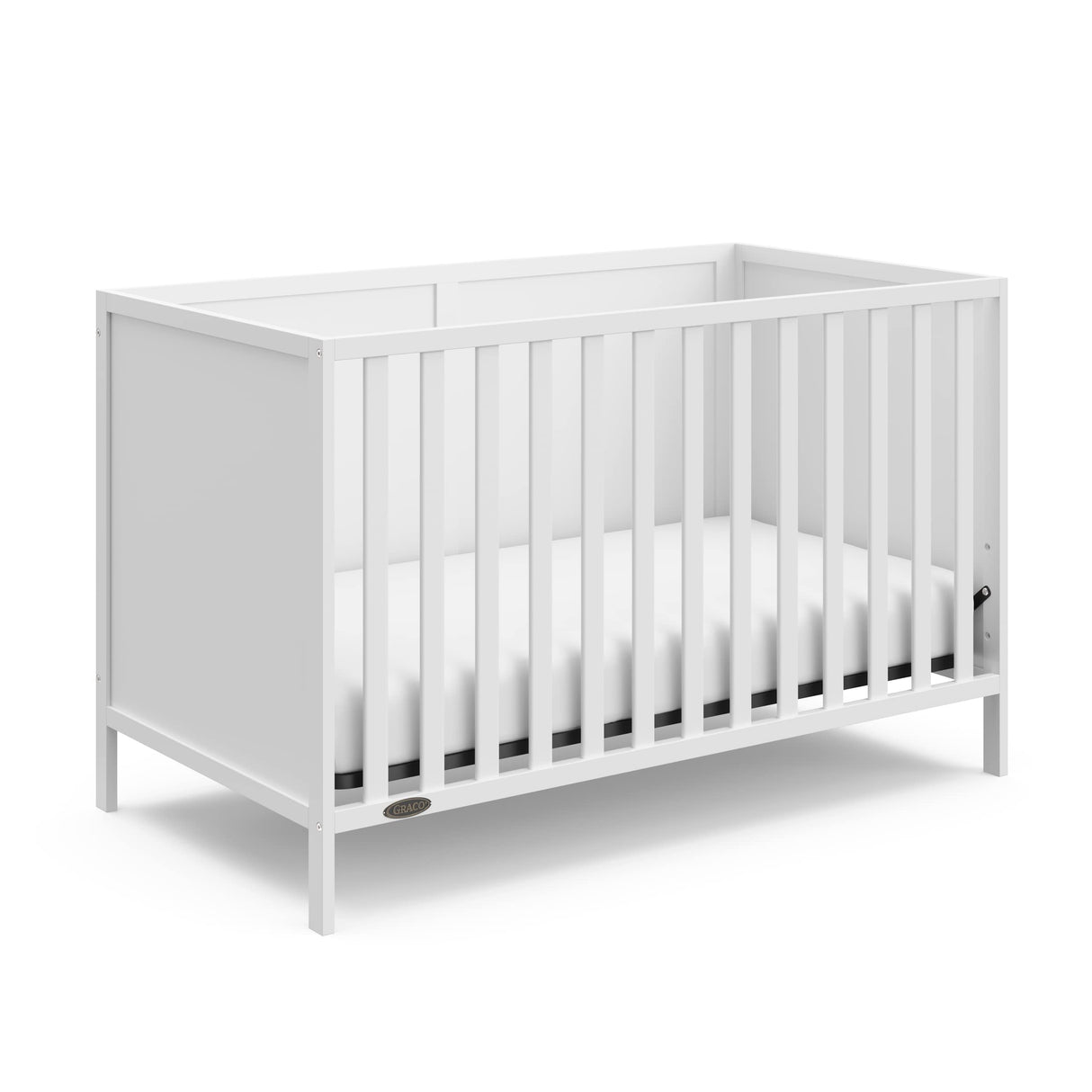 Theo 3-in-1 Convertible Crib (White) - GREENGUARD Gold Certified, Converts to Toddler Bed & Daybed
