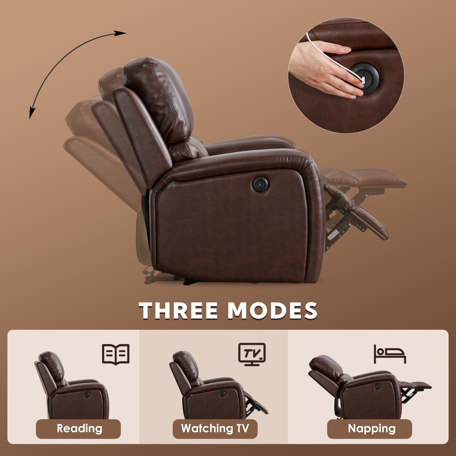StoneCraft Phoenix Power Recliner Chair – Ergonomic Backrest, Footrest & High-Density Cushioning