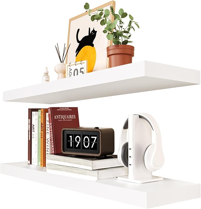 Floating Shelves for Wall, Display Shelf for Bathroom Bedroom Kitchen