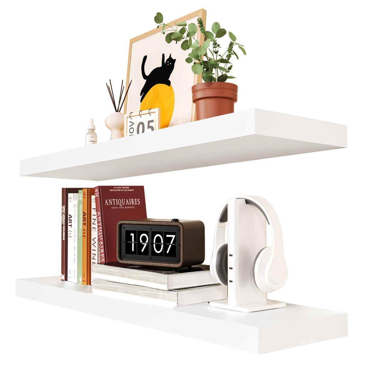 Floating Shelves for Wall, Display Shelf for Bathroom Bedroom Kitchen