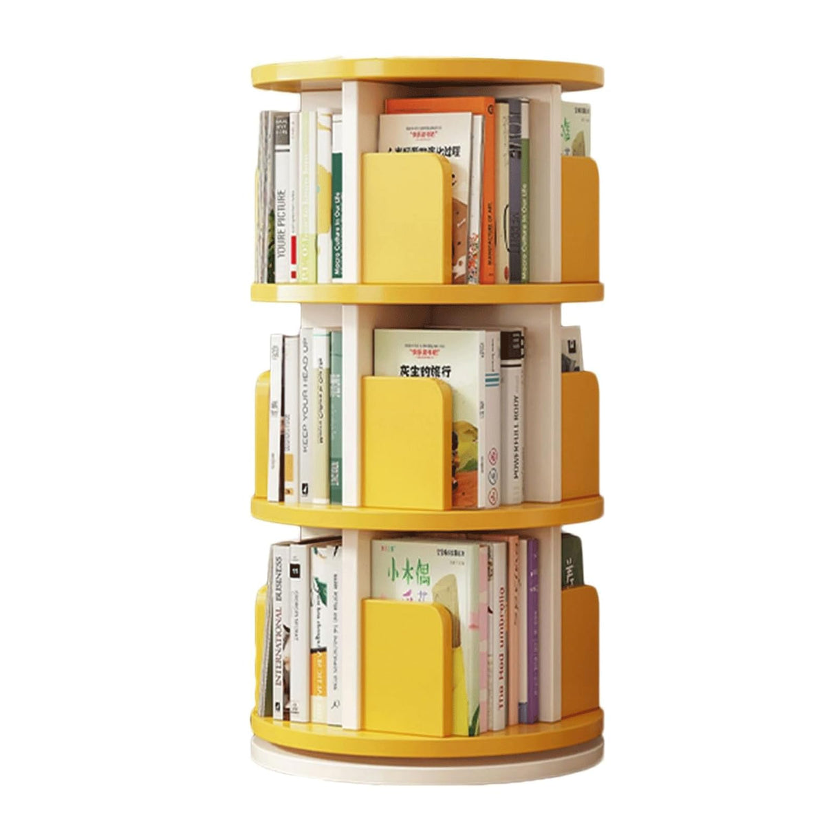 Bookshelves Wooden 3-Tier Display Rack Floor Standing Book Shelf Nordic Standing Bookcase