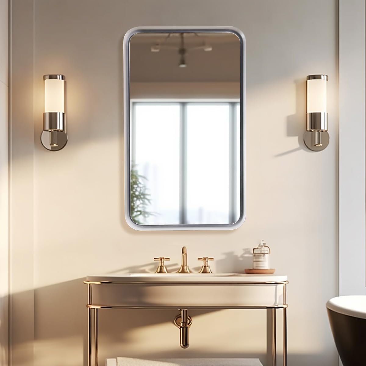 Bathroom Mirror, Rectangular Bathroom Sink Mirror
