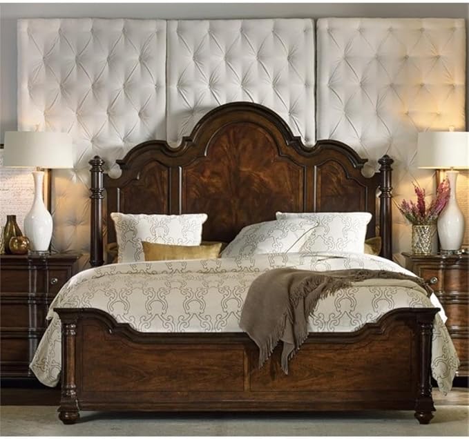 Leesburg King Poster Panel Bed in Mahogany