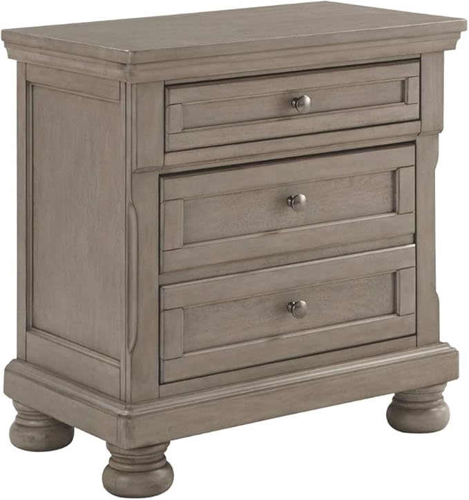 Robbinsdale Traditional 2 Drawer Night Stand, White