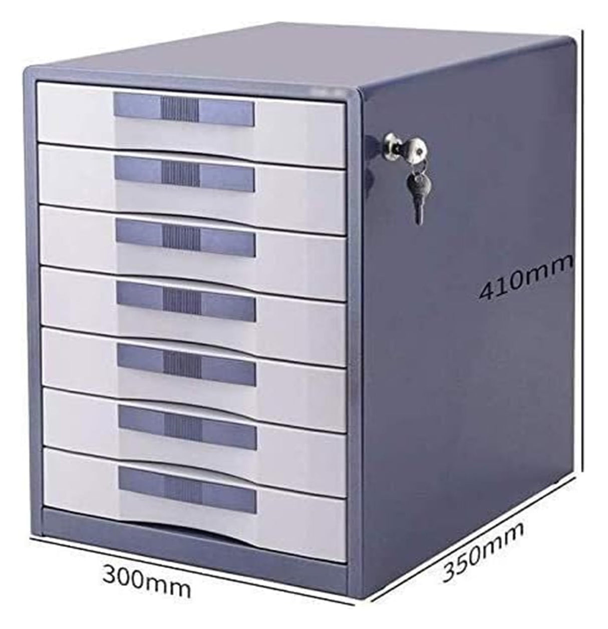 File Cabinet Strong Anti-Collision Locking Aluminum Alloy Drawer Storage Cabinet Standard