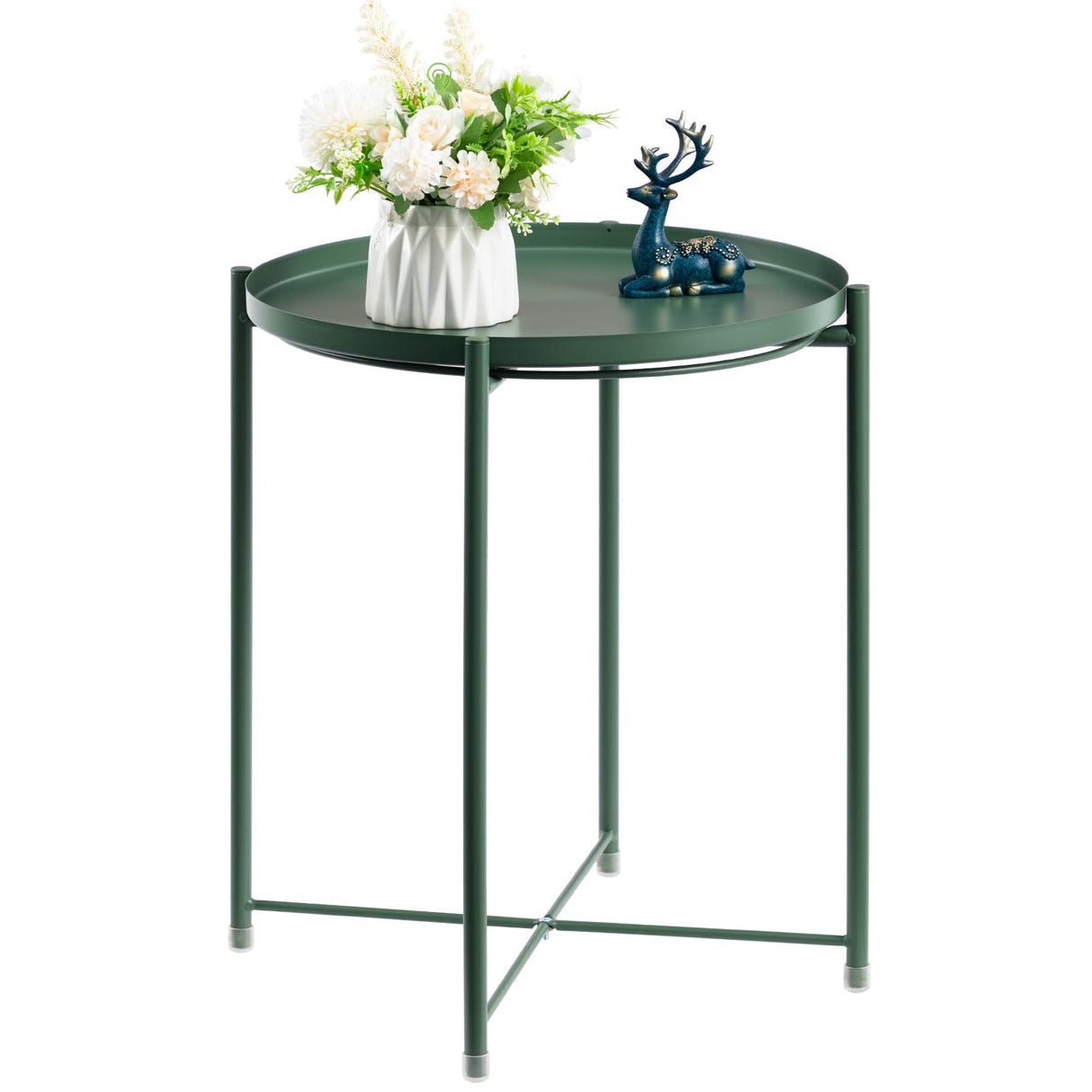 Tray Metal End Table, Sofa Table Small Round Side Tables