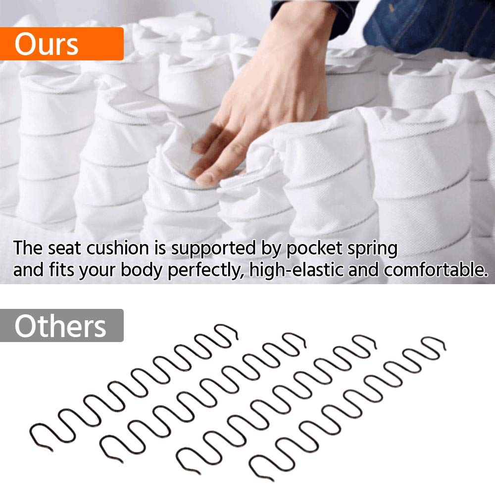 CloudHug Manual Fabric Recliner Chair – with Pocket Spring Support