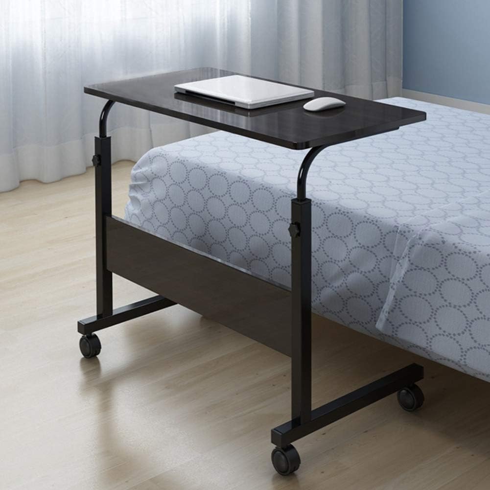 RollMate Rolling Sofa Side Table with Wheels – Adjustable Laptop & Snack Desk