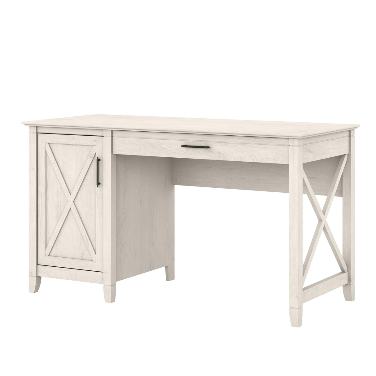 Key West Computer Desk with Storage | Farmhouse PC Table for Home Office in Linen
