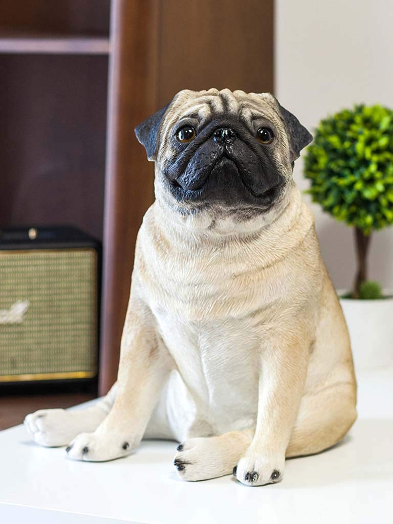 Imitation Dog Statue Statue,Resin Dog Art Crafts Home Decoration Decoration H32CM