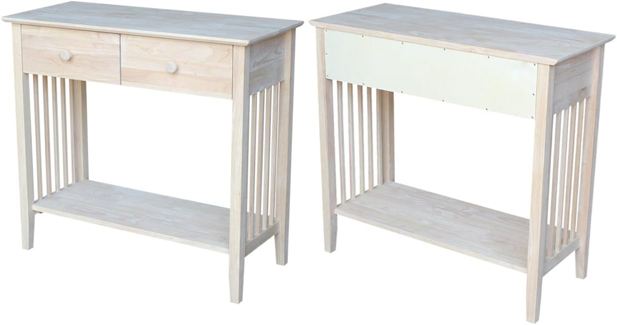 Mission Styled Server and Console Table, Unfinished