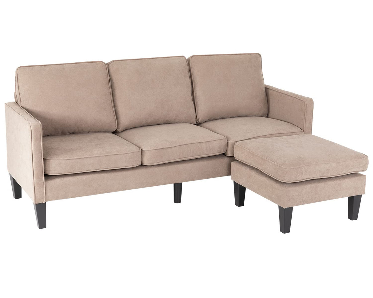 Futon Sofa Couch L Shaped Couch Convertible Sectional Sofa