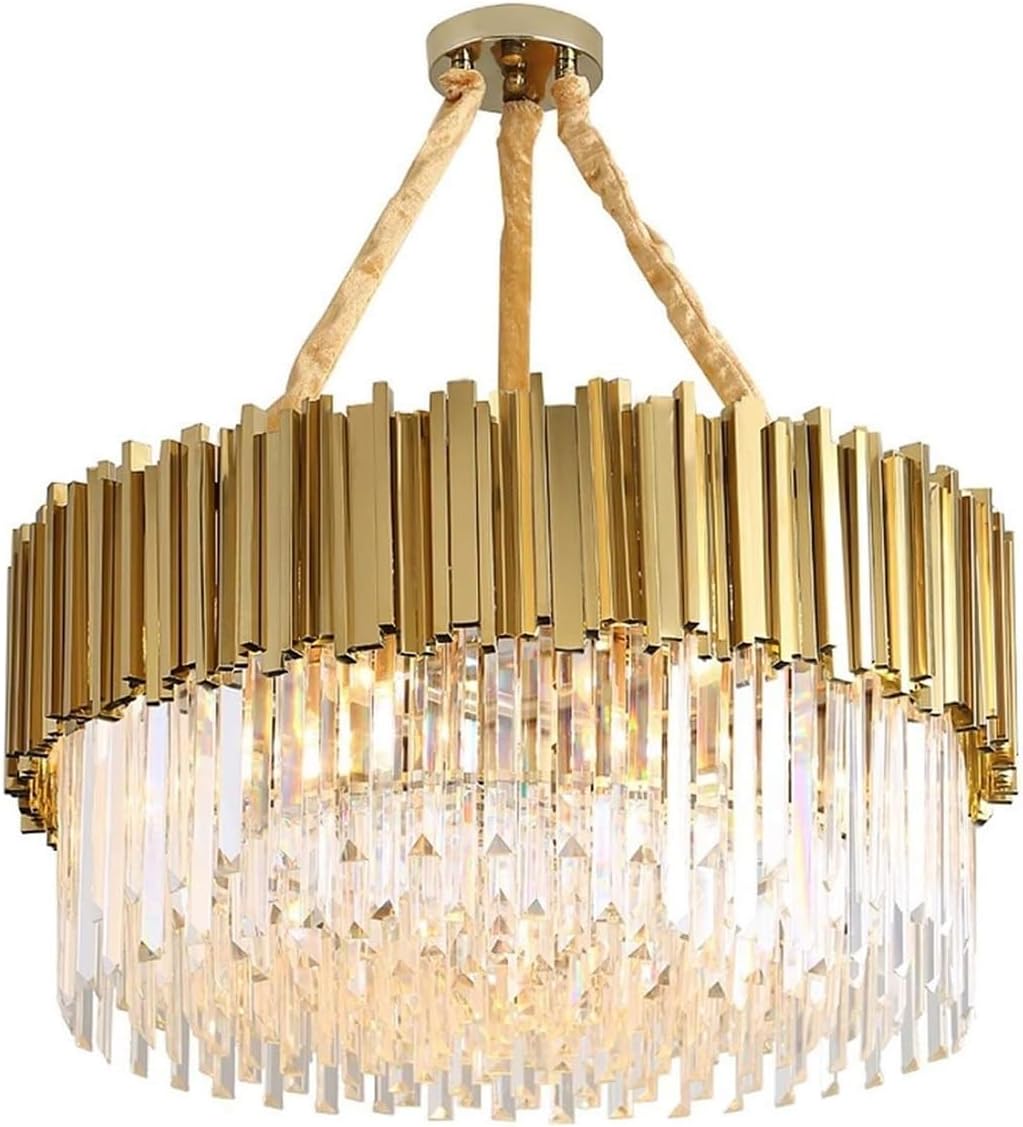 Crystal Chandeliers LED Adjustable Light Color Luxury Ceiling Pendant Lights Dining Room