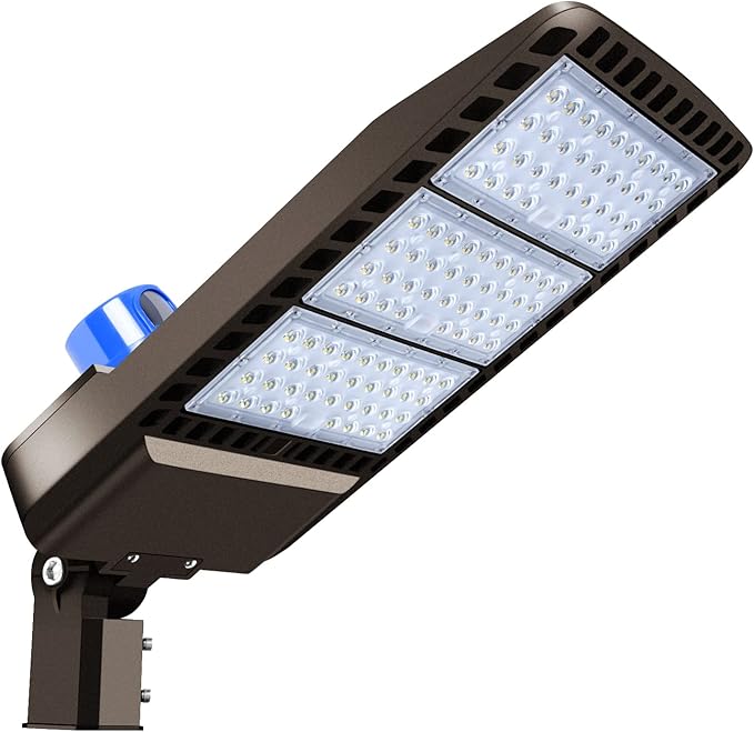 300W LED Parking Lot Light Slip Fitter Mount Dusk to Dawn Outdoor Lighting Exterior