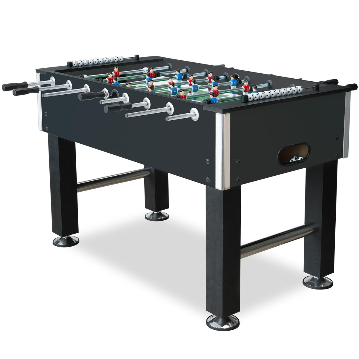 55-Inch Competition Foosball Table, Wood Finish with Black Legs (Black 55inch)