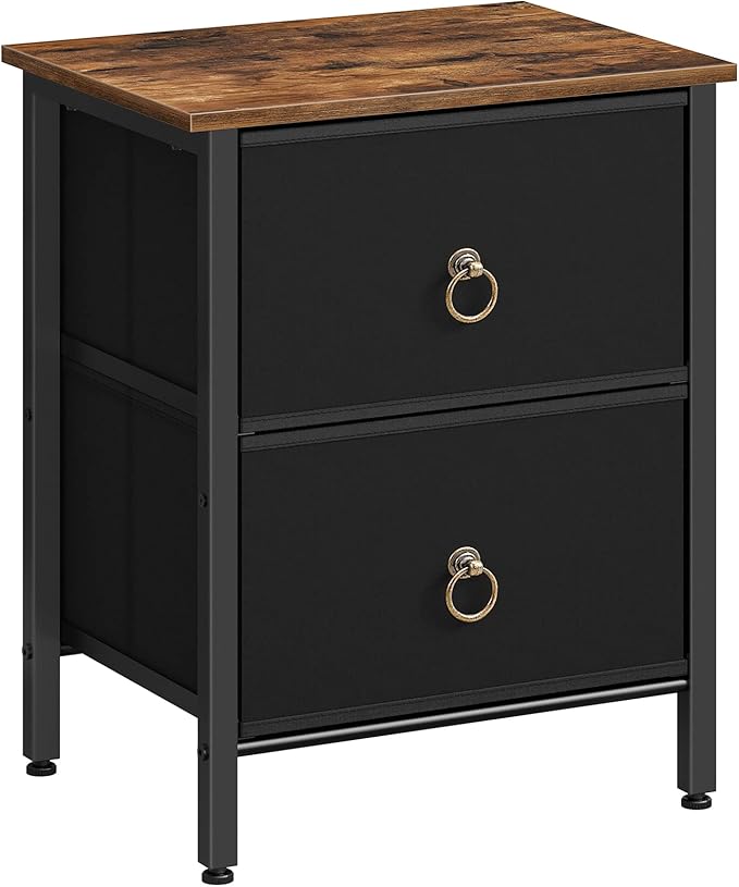 2 Drawer Dresser for Bedroom, Small Night Stand