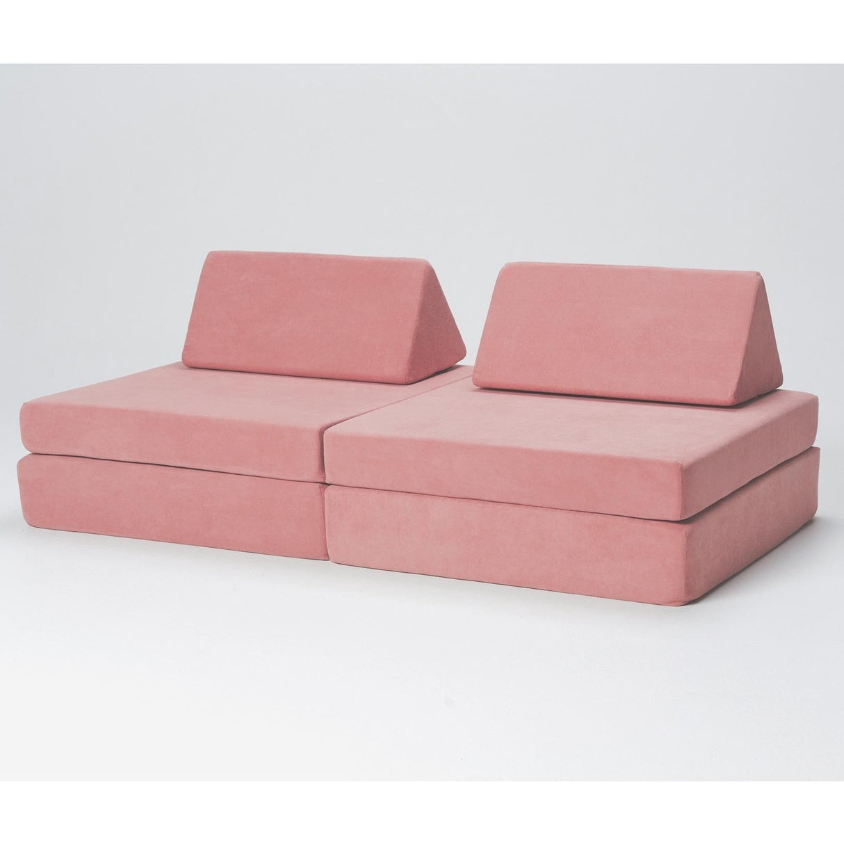 Play Couch, Endless Configurations, Great for Forts and Imaginative Play (Blush Pink)