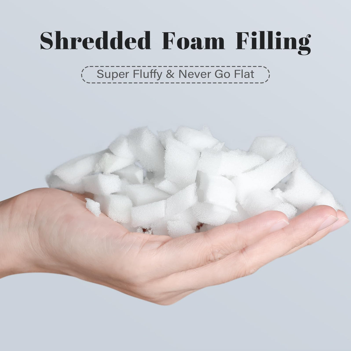 DOWNSTORIA 24x24 Pillow Inserts Set of 2, White Throw Pillow Insert 2 Pack, Foam Filled Decorative Pillows Stuffer for Couch, Bed, Living Room.(24x24 Inch)