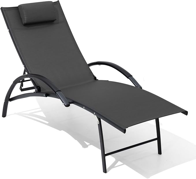 Chaise Lounge Chair Outdoor Set of 2 - Pool Lounge Chair