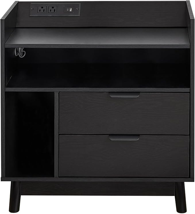 Nightstand with Charging Station