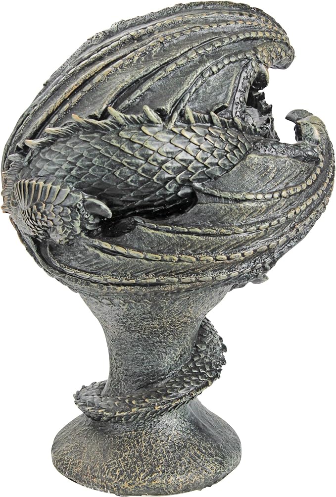 JQ8618 The Dragon of Falkenberg Castle Moat Lawn Garden Statue