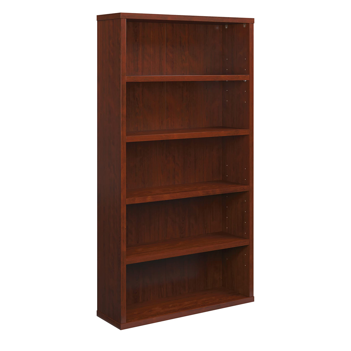 by Sauder Affirm 36"x66" 5 Shelf Bookcase, Classic Cherry Finish