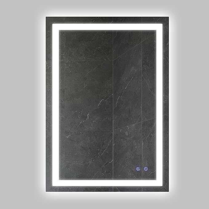 Frameless LED Illuminated Bathroom Wall Mirror