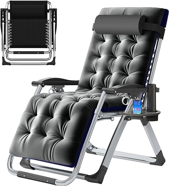 ZenFold Oversized Zero Gravity Recliner with Removable Soft Pad