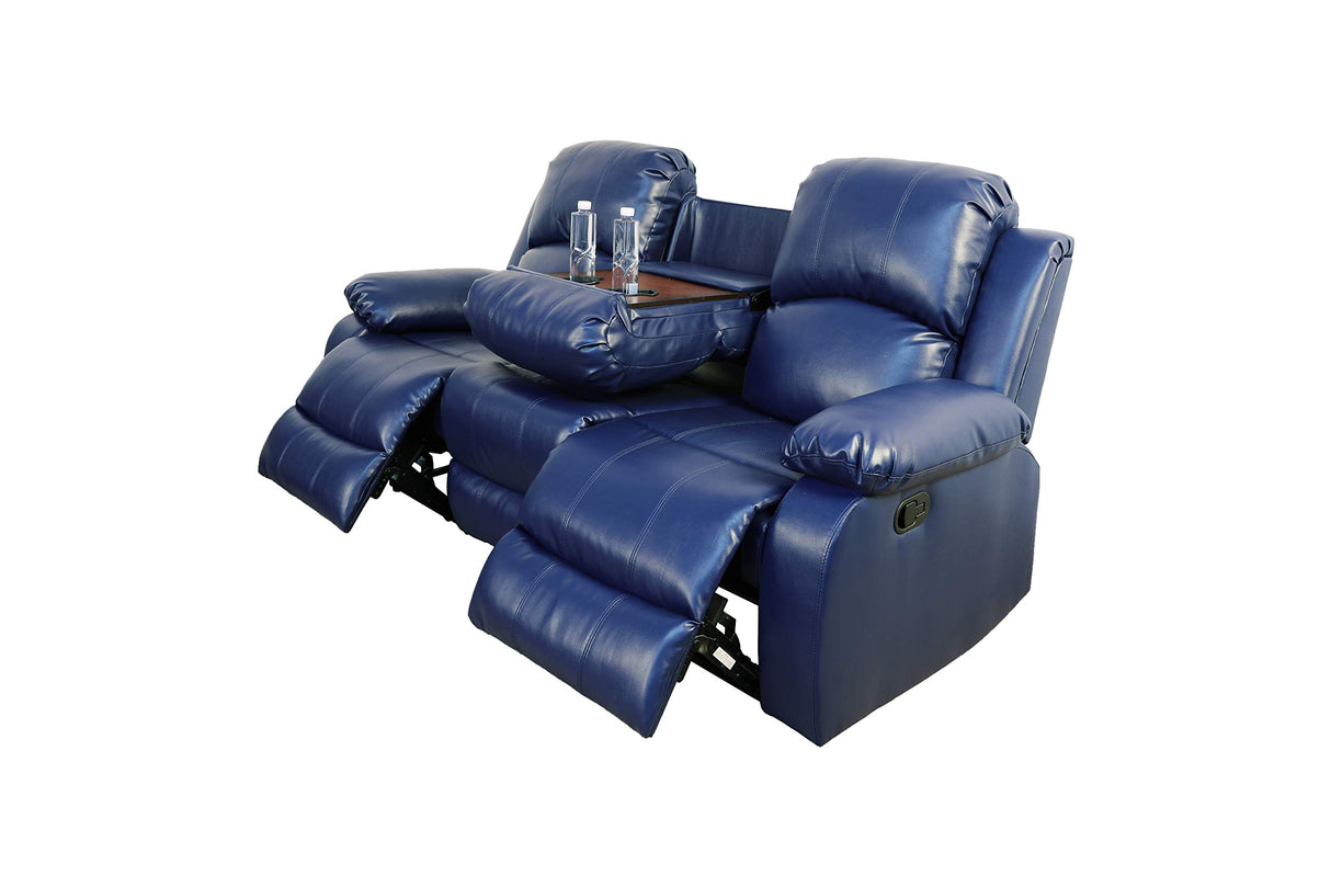 Bonded Leather Recliner Sofa Set 3 PCS Motion Sofa Loveseat Recliner Sofa Recliner Couch Manual