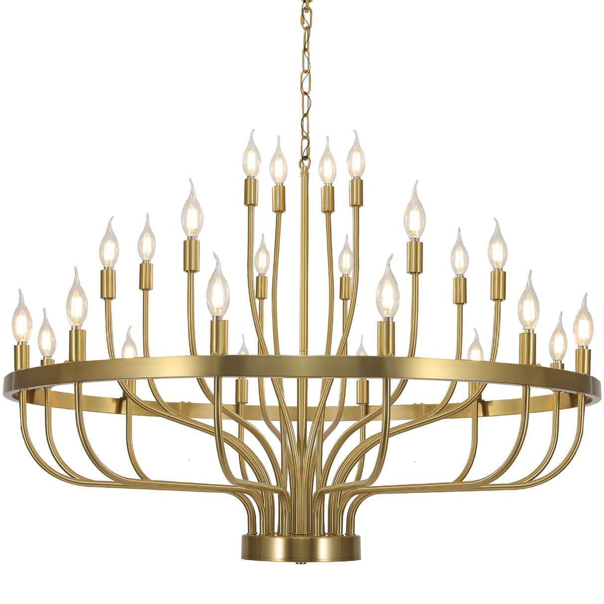 24 Light, Farmhouse Chandelier for Dining Room, Large Chandeliers for High Ceilings,