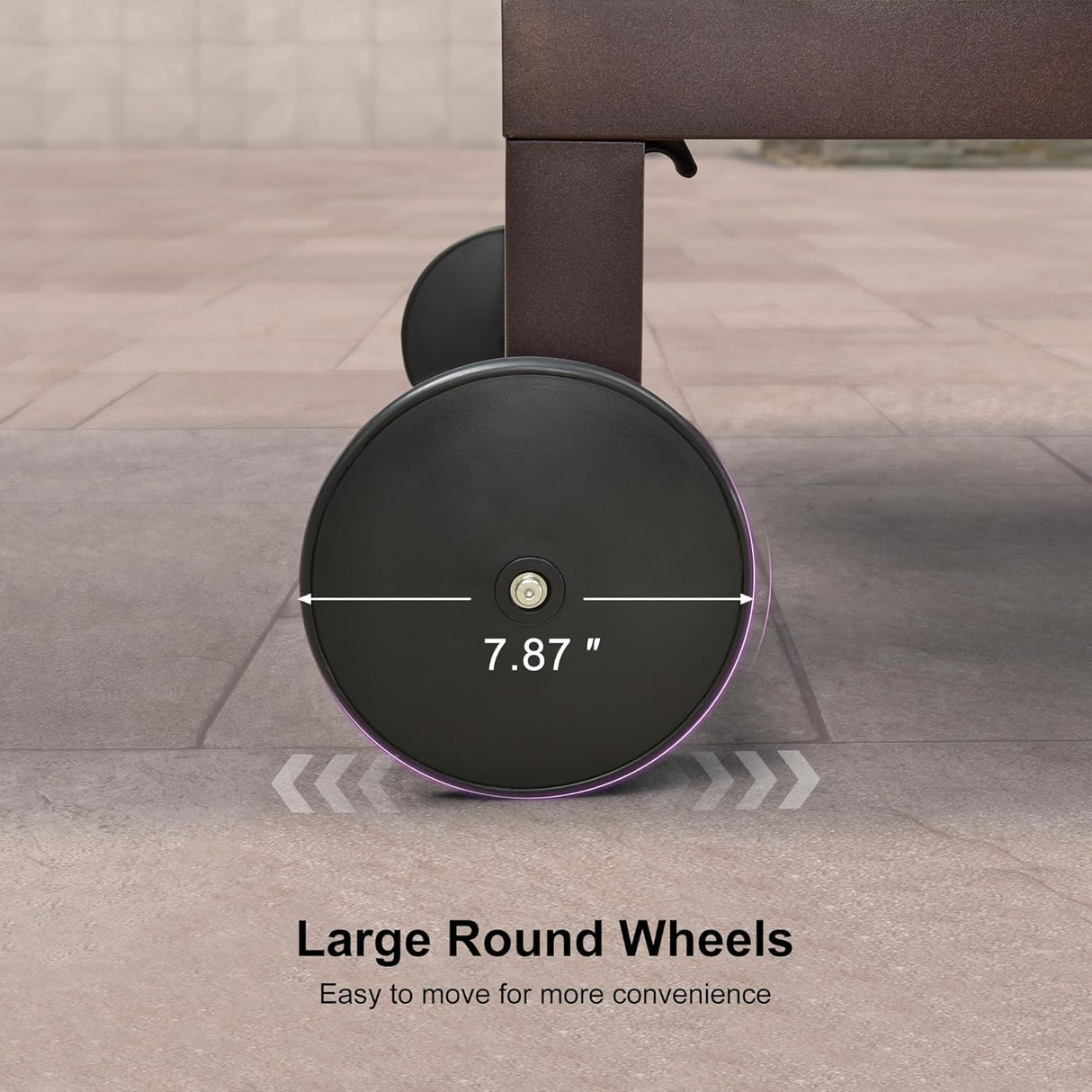 PURPLE LEAF Pool Lounge Chairs Set of 3 Aluminum Outdoor Lounge Chairs with Wheels and Armrests Adjustable Patio for Deck Outside Lawn Garden, Cream