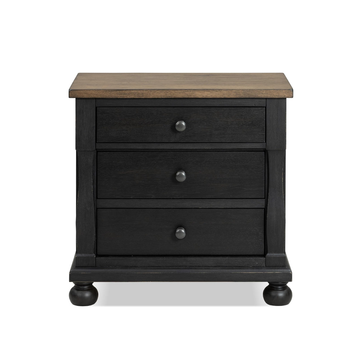 Narella Modern Farmhouse Solid Wood Nightstand
