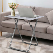 VersaMarble Multi-Color Folding Tray Table - Portable Snack & TV Table