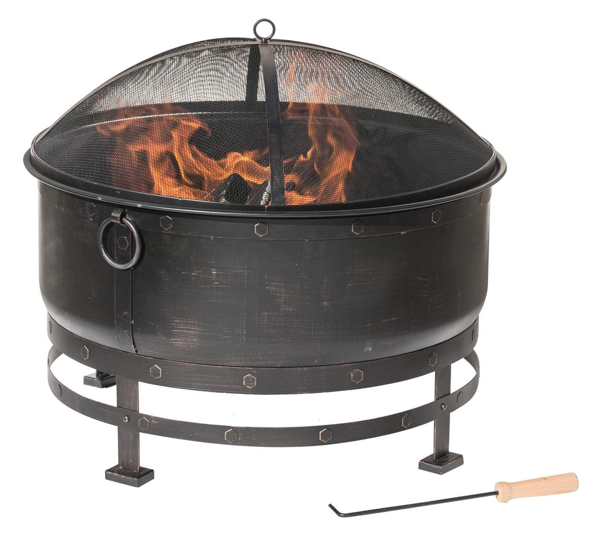 Dagan FP - 1025 Cauldron Style Design Fire Pit in Bronze - Bircata