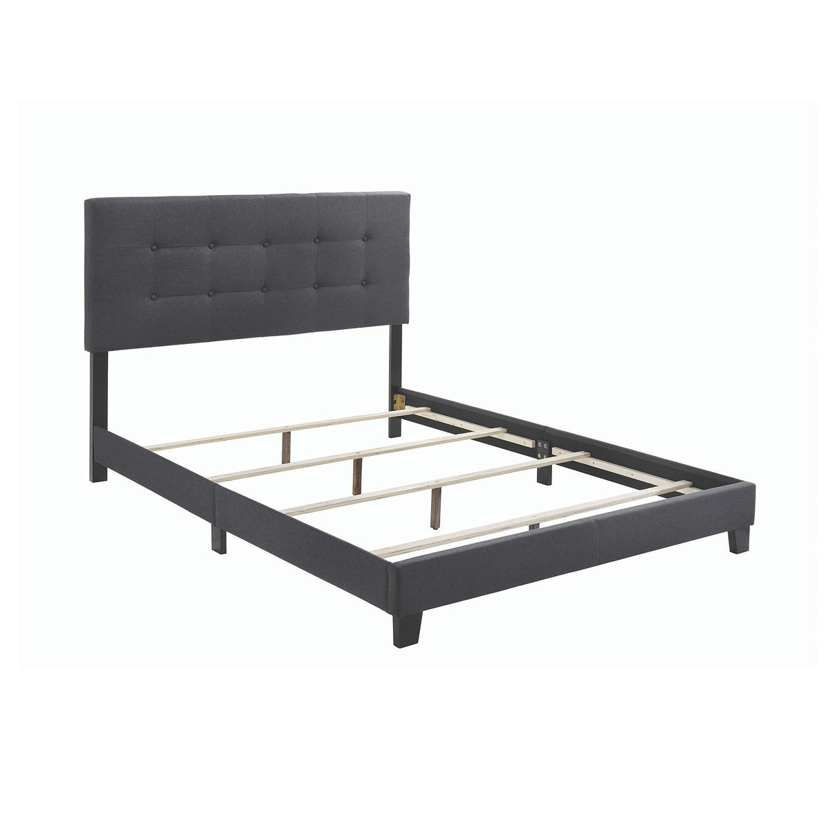 Mapes Tufted Upholstered Bed Charcoal