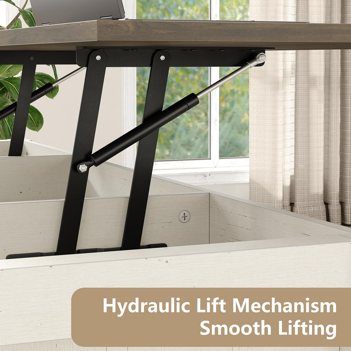 47.3'' Coffee Table with Large Hidden Storage Compartment, Lift Top Coffee Table