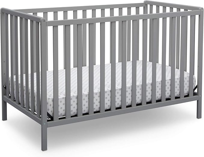 Heartland 4-in-1 Convertible Crib - Greenguard Gold Certified, Charcoal Grey