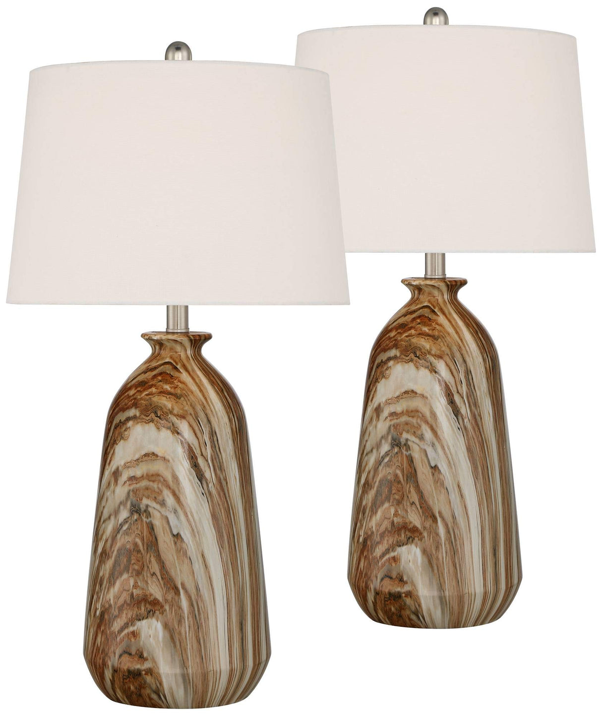 Modern Rustic Table Lamps Set of 2 - 28" Tall
