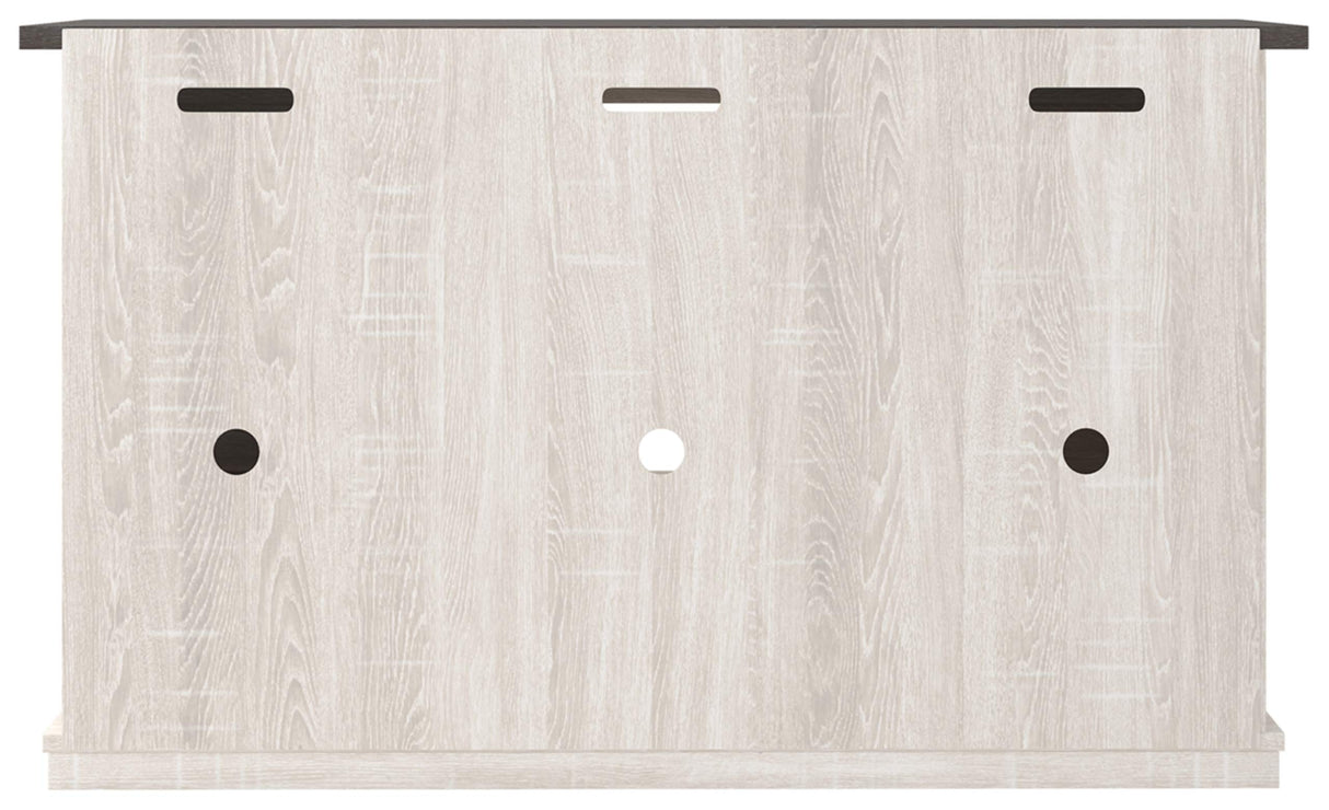 Dorrinson Farmhouse TV Stand Fits TVs up to 50" with Sliding Barn Doors and Storage