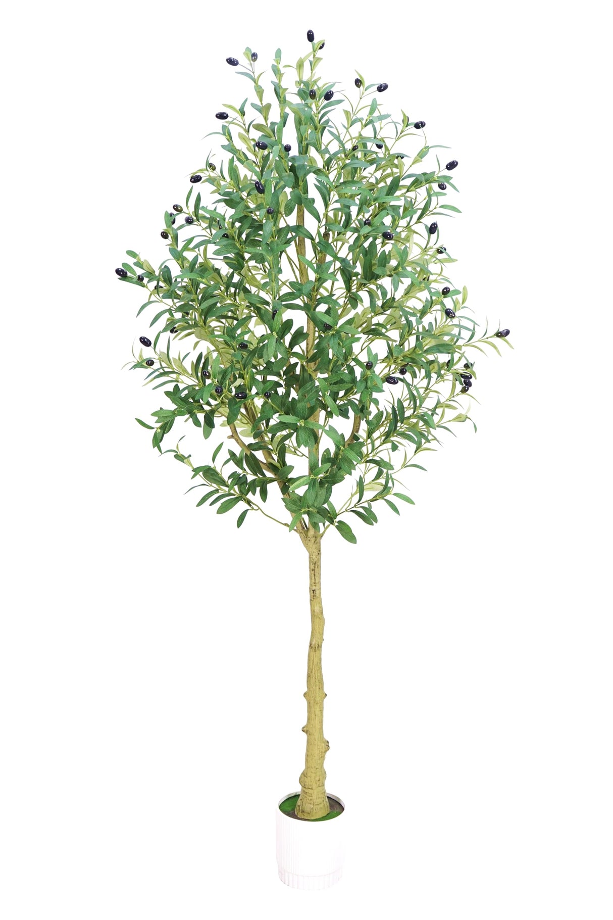 6ft Olive Tree, Olive Plant Artificial Indoor with 1296 Dense Leaves & 72 High-Simulated