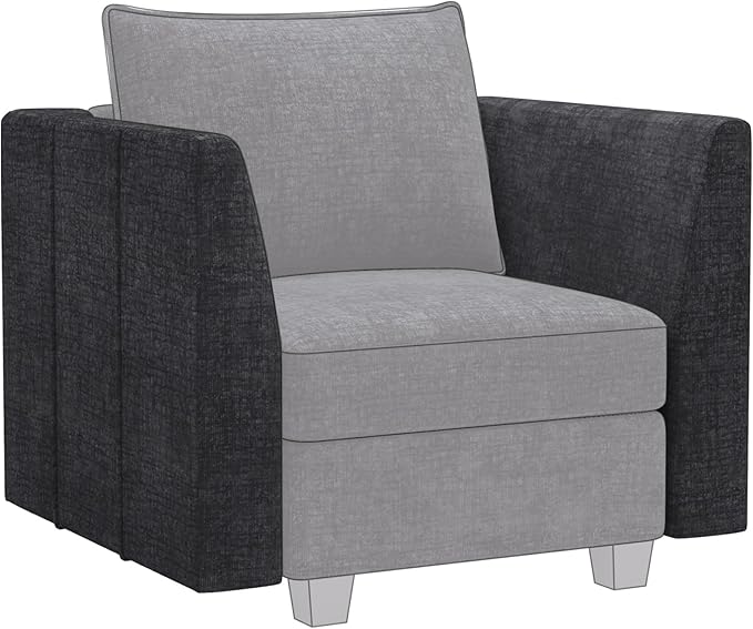 Modular Sectional Sofa Armrest Module for Chenille Modular Couch