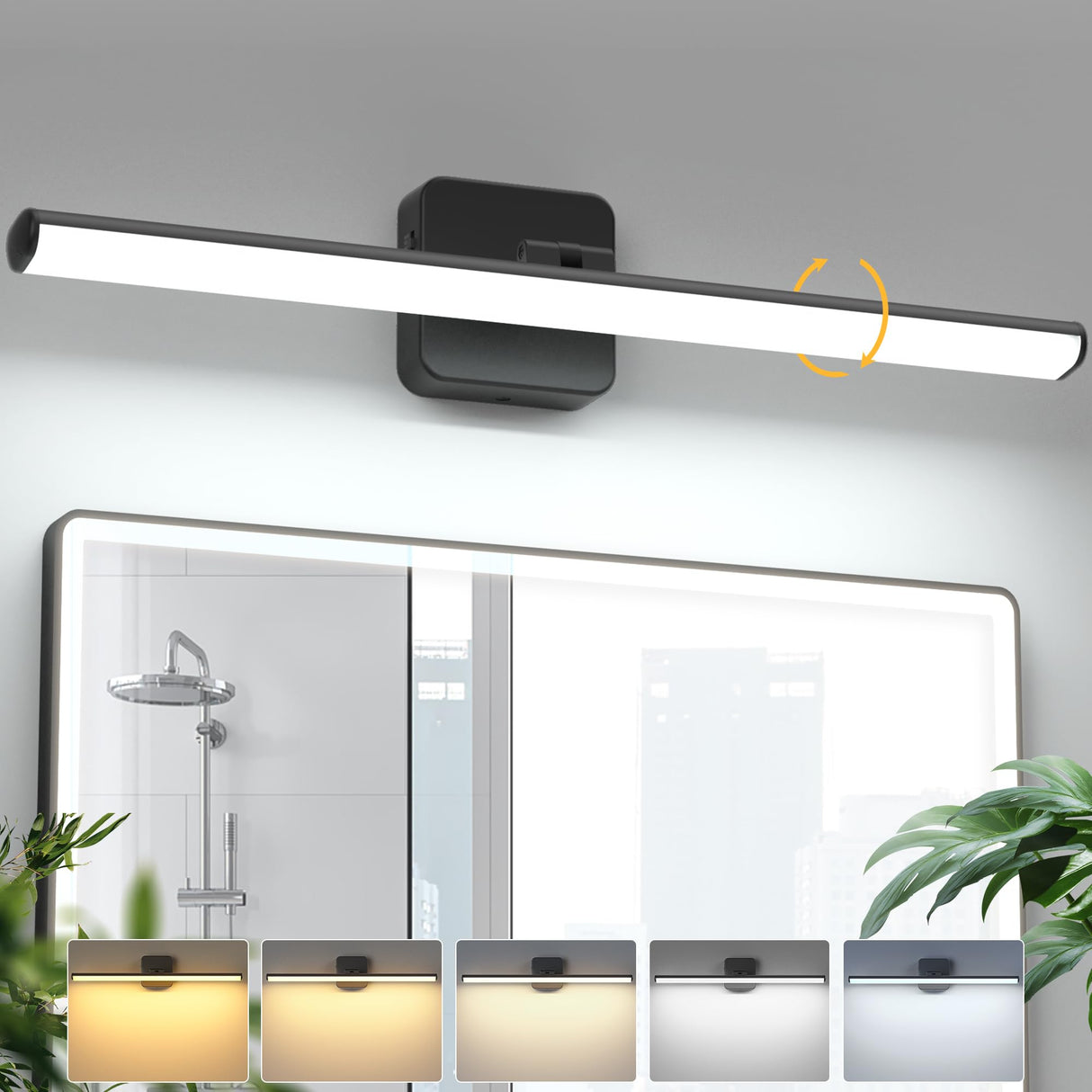 Bathroom Lighting Fixtures Over Mirror 23 inch