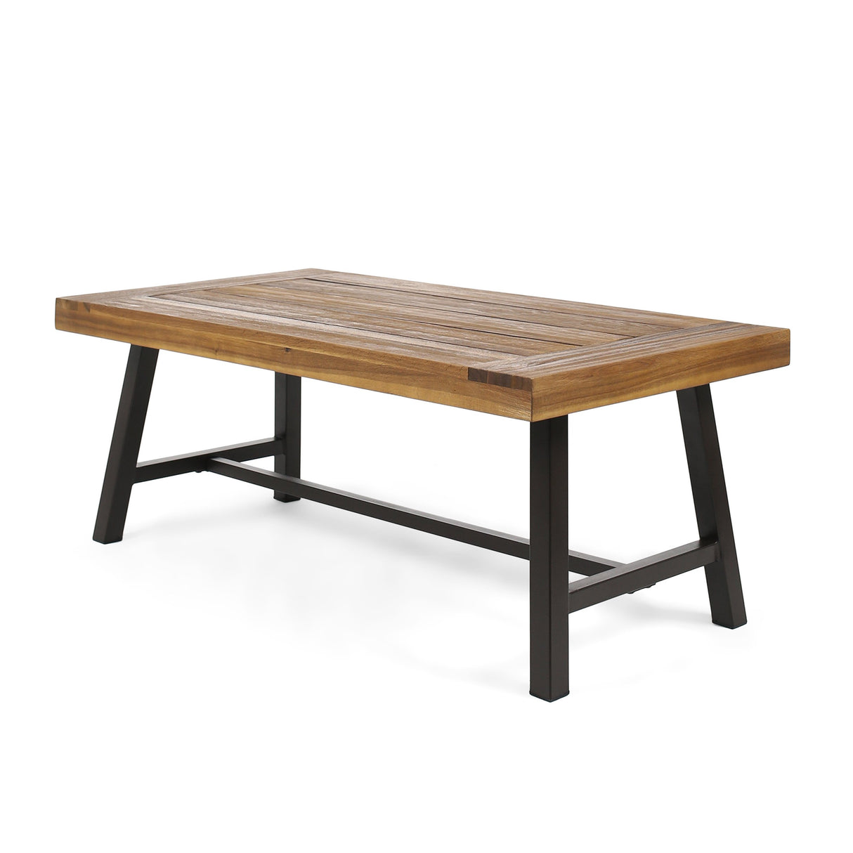 Carlisle Outdoor Acacia Wood Coffee Table and Bench Set