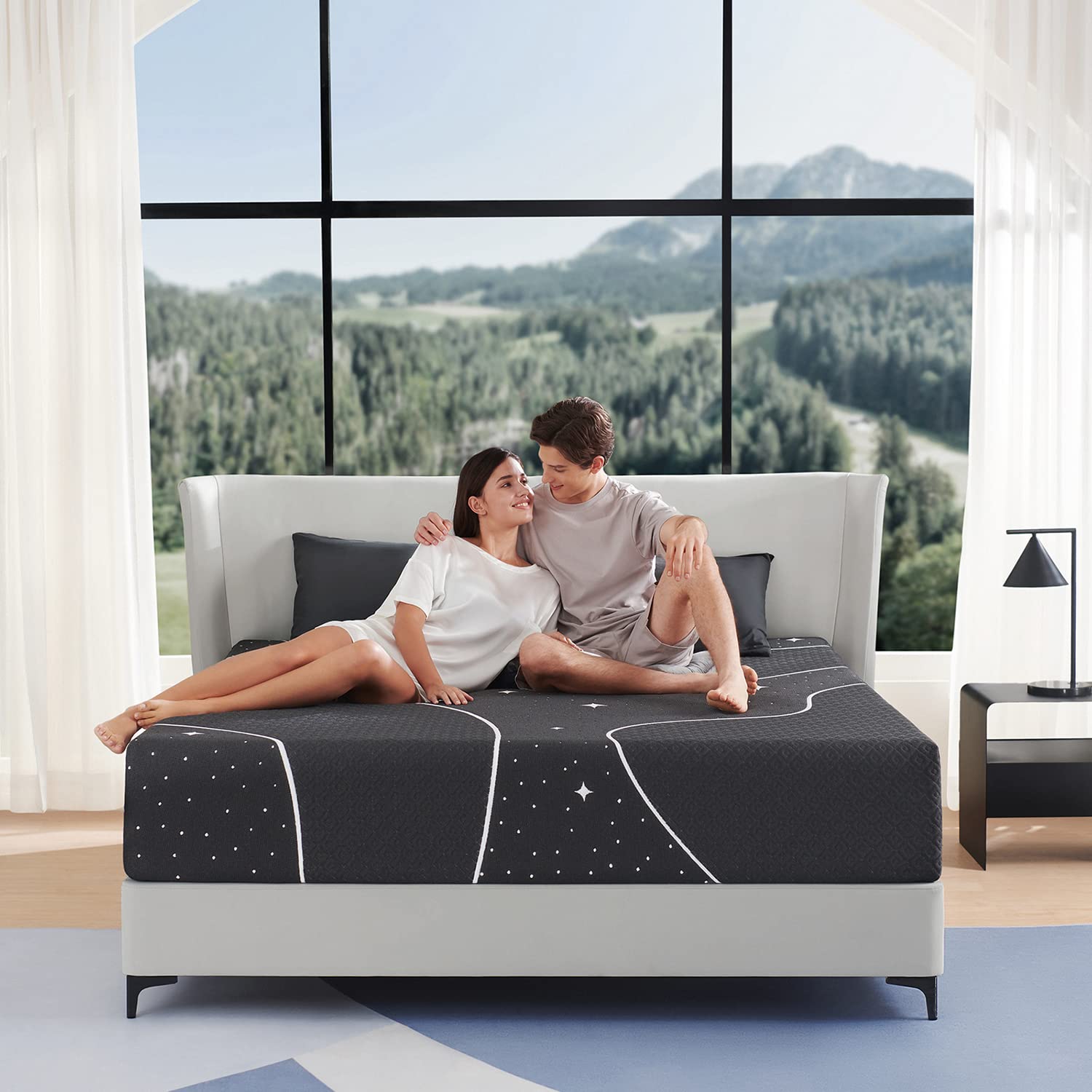 Queen Mattress, 12 Inch Gel Memory Foam Mattress in a Box, Plush Comfort Queen Size